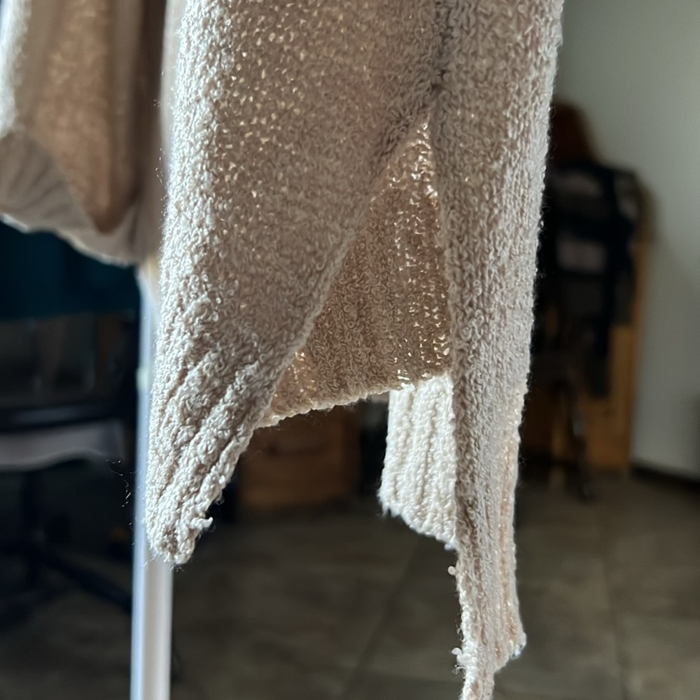 Women’s day trip sweater, cream/light brown, xl, off the shoulder - Picture 5 of 5